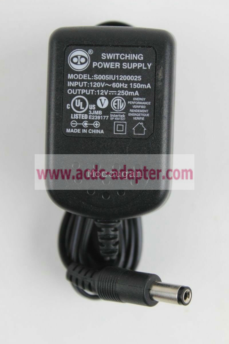AT&T VTech S005IU1200025 12V 250mA AC Adapter Switching Power Supply